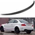 Aintier 1pc Carbon Fiber Spoiler Wing Compatible For 2007-2013 Bmw E82 1-series Coupe Glossy Black Rear Trunk Tail