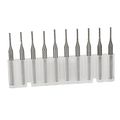 1 8 Cnc Pcb Tungsten Carbide End Mill Engraving Bits 1mm Cutting Pack Of 10 