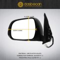 Dasbecan Driver Side Mirror For 2005-2011 Toyota Tacoma With Manual Folding Power Glass Replaces To1320256 White Paint 3pins