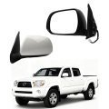 Dasbecan Driver Side Mirror For 2005-2011 Toyota Tacoma With Manual Folding Power Glass Replaces To1320256 White Paint 3pins 