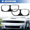 X Autohaux 1 Pair Front Headlight Lamp Bezel Trim Lh Rh Car 68259053ab 68259053aa For Dodge Challenger 2015-2023