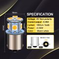 Ruiandsion Car Led Light 1156 Warm White 4300k Bulbs Turn Signal Backup Reverse 5050 8 Smd 6v 160lm 1 5w 2pcs Non-polarity