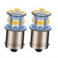 Ruiandsion Car Led Light 1156 Warm White 4300k Bulbs Turn Signal Backup Reverse 5050 8 Smd 6v 160lm 1 5w 2pcs Non-polarity
