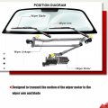 A-premium Front Windshield Wiper Transmission Linkage Assembly Compatible With Toyota And Lexus Vehicles Land Cruiser 1998-2007