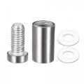 Uxcell 1 2 Dia X 1-1 8 12x28mm Standoff Screws Wall Mount Sign Holders Acrylic Glass Nails 6pcs