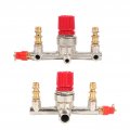 Fydun Regulator Valve Double Outlet Tube Alloy Air Compressor Switch Pressure Fit Part 1 Pc