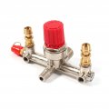 Fydun Regulator Valve Double Outlet Tube Alloy Air Compressor Switch Pressure Fit Part 1 Pc