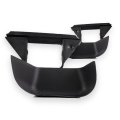 Tow Hook Bezel Pair Front Driver And Passenger Side For Chevy Silverado 1500 2500 3500 2005 2006 2007 Black Pp Plastic 