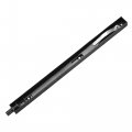 Uxcell Flush Bolt 12-inch Stainless Steel Security Door Guard Lever Action Latch Slide Lock Black