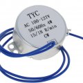 Heyiarbeit 1pcs Synchronous Motor Ac 110v 15-18rpm Turntable Cw Direction 4w Tyc-50 Horizontal Hole Tapping Shaft