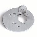 Lew Electric Tcp-2-lr-a Floor Box 5-3 4 Seamless Flanged Cover W Dual Flip Lid And Duplex Mount Plt Aluminum 