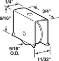 Prime-line Products G 3087 Showcase Window Roller Assembly With 9 16-inch Concave Nylon Wheelpack Of 2