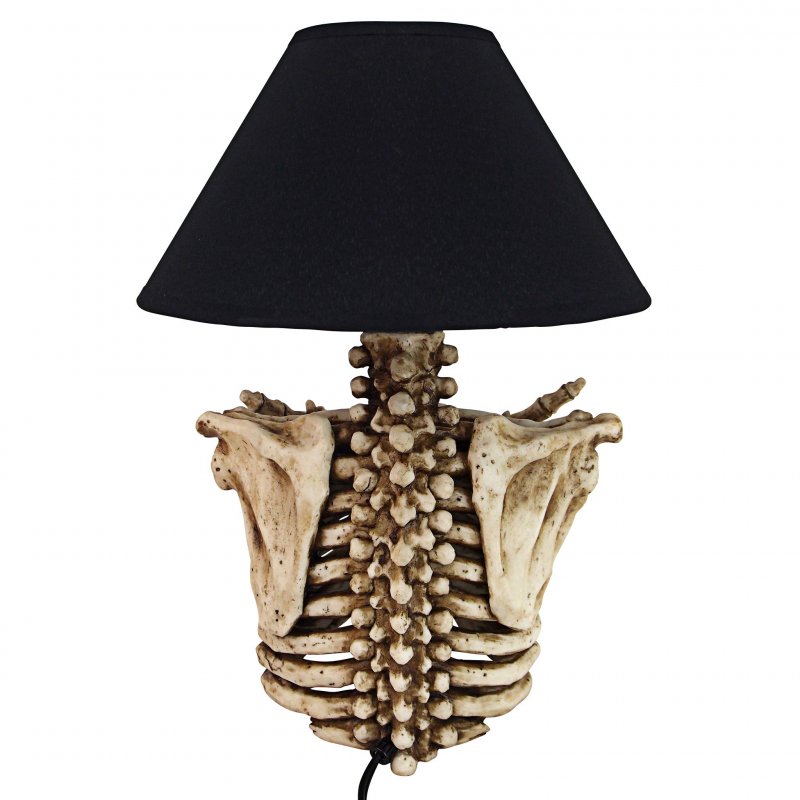 Design Toscano Rest In Pieces Gothic Skeleton Table Lamp
