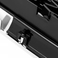 Hecasa Front Bumper Grille Compatible With 2016-2018 Nissan Maxima 623104ra0a Grill Plastic Abs Painted Chrome Black Silvery