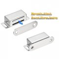 Uxcell 8 Set Magnetic Door Catch Stainless Steel Cabinet Catches 1 77 Closet Latch For Home Kitchen Cupboard Furniture Doors
