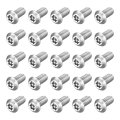 25pcs Torx Security Machine Screws 1 4-20 X 2 304 Stainless Steel Tamper Resistant Button Head Bolt Full Thread For Anti-theft 