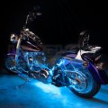 Ledglow 10pc Advanced Ice Blue Led Motorcycle Accent Neon Underglow Lighting Kit 4 Patterns Brightness Levels 6 Flexible Light