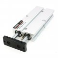 Uxcell Aluminum Alloy Double Rod Guided Pneumatic Air Pressure Cylinder