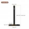 Uxcell 4pcs Floating Shelf Bracket 5 Inch Wall Mounted Blind Support Hidden For Wood Shelves Black