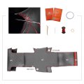 Mewant Hand Sewing Car Steering Wheel Covers Carbon Fiber And Genuine Leather Wrap For Infiniti Fx Fx35 Fx45 2003-2008 Nissan