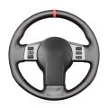 Mewant Hand Sewing Car Steering Wheel Covers Carbon Fiber And Genuine Leather Wrap For Infiniti Fx Fx35 Fx45 2003-2008 Nissan