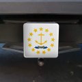 Rhode Island State Flag Tow Trailer Hitch Cover Plug Insert