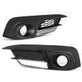 Fl-ztl-256-bk Led Fog Light With Bezel For 2016 2018 Civic Sedan Coupe Driver And Passenger Side Black Housing Clear Lens 