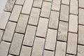 Cappucino 1x2 Tumbled Aged Marble Mosaic Tile Backsplash Wall And Floor 