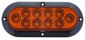 Stl78abp Amber 6 In Oval Sealed Led Light For Surface Mount Universal Fit Sonically 360 Degrees Position Hard Wire With Ground