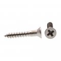 Prime-line Wood Screws Flat Head Phillips Drive 8 X 1 In Grade 18-8 S S 25 Pack
