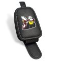 Dodge Scat-pack Rectangle Black Leather Magnetic Sunglass Holder Car Sun Visor Mount Clip Official Licensed 