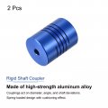 Uxcell 2pcs 4mm To 5mm Aluminum Alloy Shaft Coupling L25xd19 Flexible Coupler With Screws For Encoders And Motors Blue
