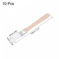 Uxcell 0 6 Width Small Paint Brush Nylon Bristle With Wood Handle Painting Tool For Wall Door Cabinets Furniture Fences White