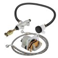 Rear Brake Caliper Master Cylinder Hose Line For Polaris 400 450 500 570 800 Etx Hawkeye 325 2011-2020