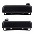 Autoandart Brock Replacement Pair Set Front Outside Exterior Door Handles Black Metal For 1987-1993 Mustang E3fz6122405b 