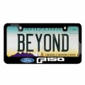 Ipick Image Made For Ford F-150 2015 To 2019 Black Metal License Plate Frame