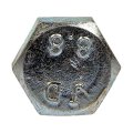 Cap Screws Steel Material Zinc Finish Silver Hex Head Drive Coarse Thread 3 Pieces Class 8 Callout Size
