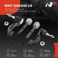 A-premium Set Of 4 Front Inner Outer Tie Rod End Kit Compatible With Cadillac Ats 2013-2019 Rwd Only