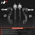 A-premium Set Of 4 Front Inner Outer Tie Rod End Kit Compatible With Cadillac Ats 2013-2019 Rwd Only