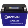 Mighty Max Battery Ytx20l-bs Lithium Replacement For Harley-davidson Fxdb Dyna Street Bob 07-12