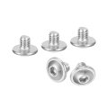 Flanged Button Head Socket Cap Screws 50 Pcs M4x4mm 304 Stainless Steel Drive Fasteners Bolts Fully Thread Machine For 