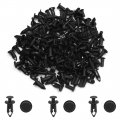 Uxcell 100 Pcs 9mm Hole Dia Plastic Rivets Car Bumper Fender Retainer Push Type Clips