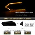 Dark Smoked Led Front Fender Side Marker Light Turn Signal Blinker Lamp Assembly For Mini Cooper F55 F56 F57 Hatchback