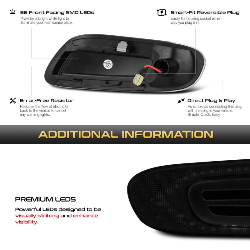 Dark Smoked Led Front Fender Side Marker Light Turn Signal Blinker Lamp Assembly For Mini Cooper F55 F56 F57 Hatchback