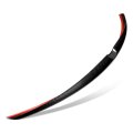 V-style Rear Car Trunk Lid Spoiler Compatible With Mazda 6 Sedan 2019-2021 Glossy Black Carbon Fiber