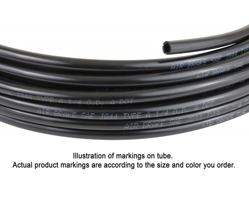 Mytee Products 1 2 Od X 100 Blue Sae J844 Nylon Air Brake Tubing Dot Approved Pneumatic Line Hose For System