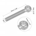 Uxcell M10 X 60mm Machinery Shoulder Swing Lifting Eye Bolt 304 Stainless Steel Metric Thread 2pcs