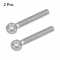 Uxcell M10 X 60mm Machinery Shoulder Swing Lifting Eye Bolt 304 Stainless Steel Metric Thread 2pcs