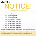 Ocpty 2 X Flip Key Entry Remote Control Fob Transmitter Replacement For Chrysler Dodge Iyz-c01c 6 Buttons 433mhz