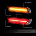 Auto Dynasty 4pcs Led Front Rear Bumper Corner Side Marker Light Lamps Compatible With Chevy Camaro 10-15 Clear